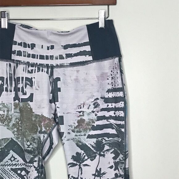 Electric & Rose Sz L Print Workout Athletic Pants - Picture 1 of 5